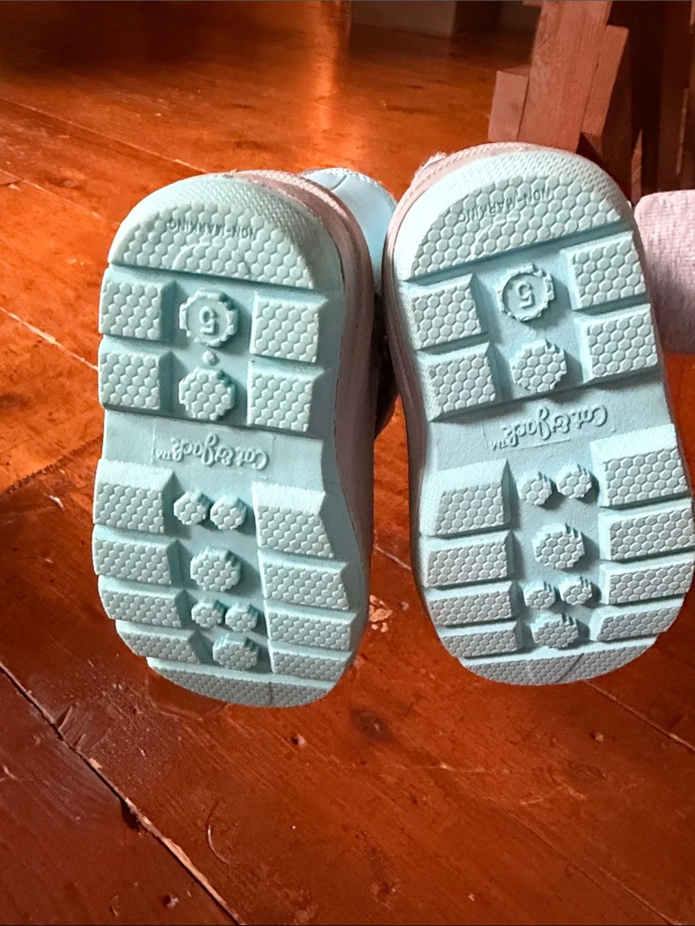 Cat & Jack Light Blue Faux Fur Snow Boots for Kids